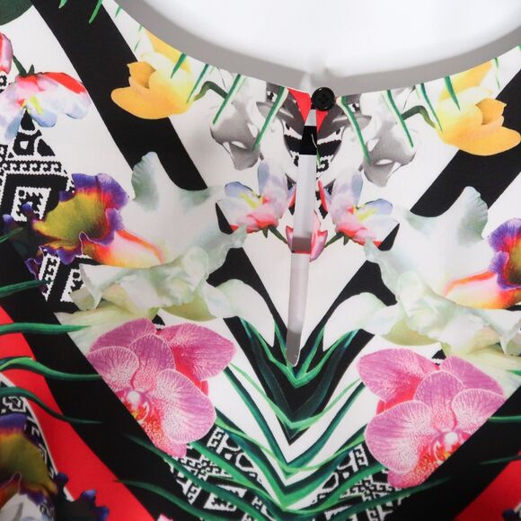 Gibson Latimer Size 3X Multicolor Geometric Floral Print Maxi Dress - Picture 7 of 7